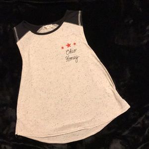 JUNIORS Ohio honey speckled tank L